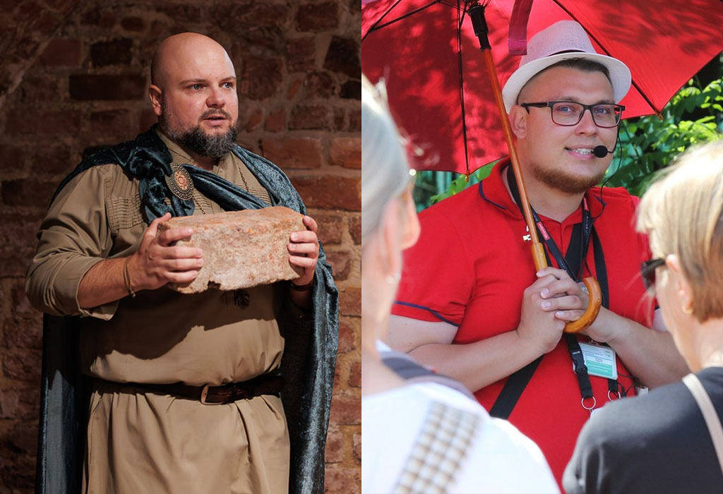 Wieczorne zwiedzanie Ostrowa Tumskiego poprowadzą przewodnicy po Wrocławiu Kamil Krawczyk i Sebastian Bagiński Wieczorne zwiedzanie Ostrowa Tumskiego poprowadzą przewodnicy po Wrocławiu Kamil Krawczyk i Sebastian Bagiński