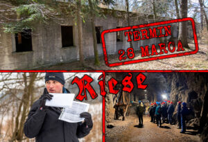 Wycieczka po kompleksie Riese prowadzi Grzegorz Sanik