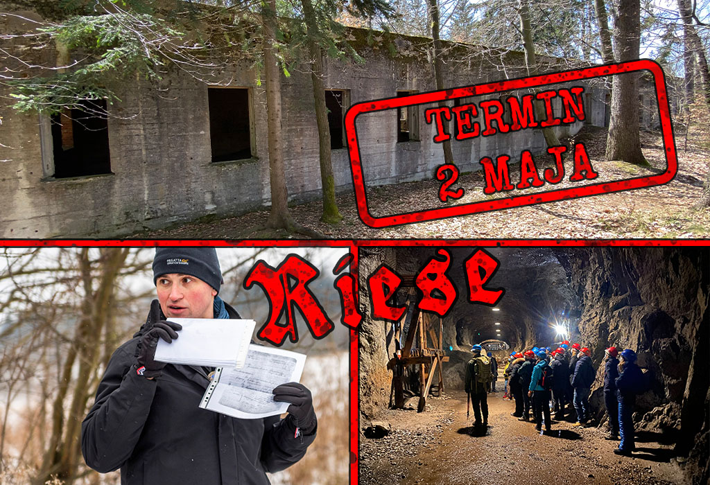 Wycieczka po kompleksie Riese prowadzi Grzegorz Sanik Wycieczka po kompleksie Riese prowadzi Grzegorz Sanik