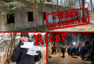 Wycieczka po kompleksie Riese prowadzi Grzegorz Sanik